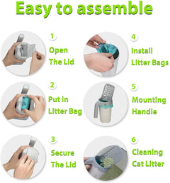 Self-Cleaning Cat Litter Shovel Pro