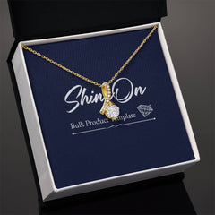 Alluring Beauty Ribbon Pendant Necklace