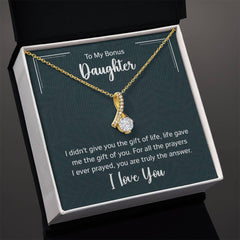 Alluring Beauty Necklace - To My Bonus Daughter