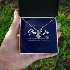 Alluring Beauty Ribbon Pendant Necklace