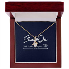 Alluring Beauty Ribbon Pendant Necklace