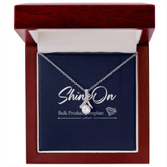 Alluring Beauty Ribbon Pendant Necklace