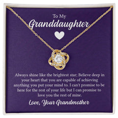 Love Knot Necklace - To My Granddaughter