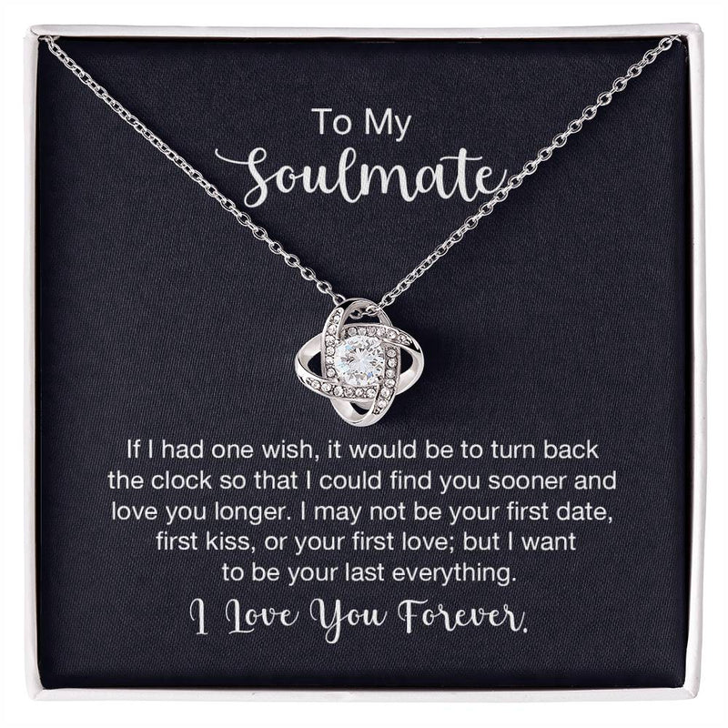 Love Knot Necklace - To My Soulmate (One Wish)