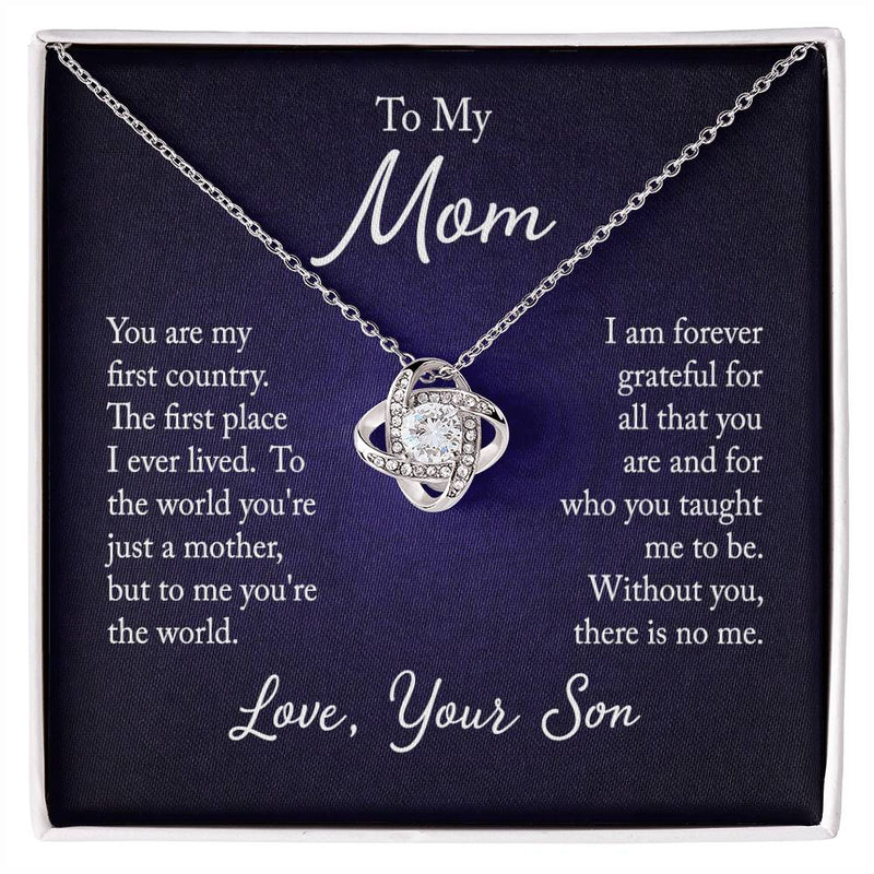 Love Knot Necklace - To My Mom (First Home)