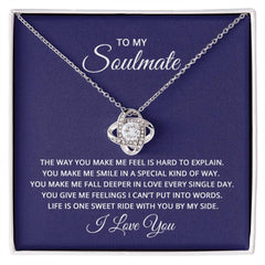 Love Knot Necklace - To My Soulmate (How You Make Me Feel)