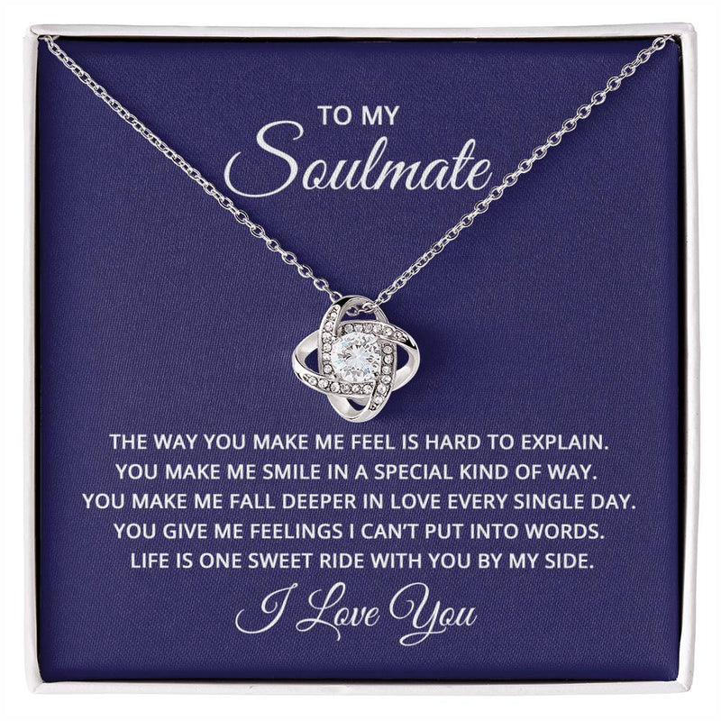 Love Knot Necklace - To My Soulmate (How You Make Me Feel)