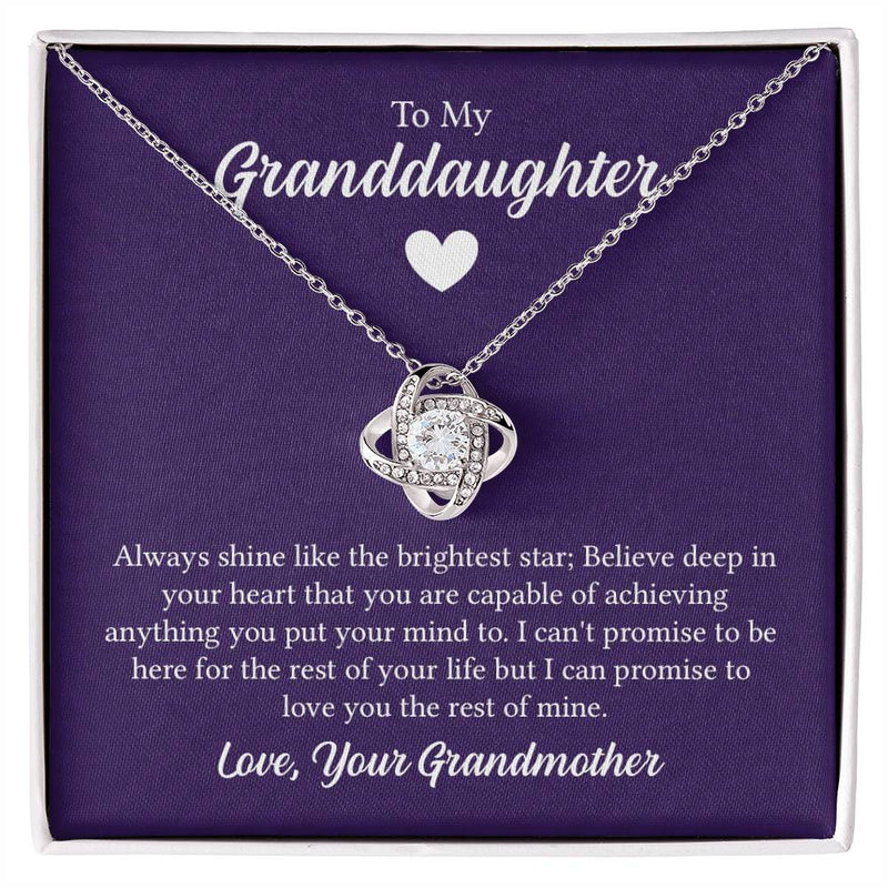 Love Knot Necklace - To My Granddaughter