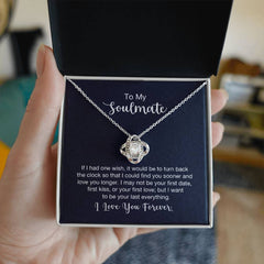 Love Knot Necklace - To My Soulmate (One Wish)