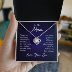 Love Knot Necklace - To My Mom (First Home)