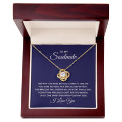 Love Knot Necklace - To My Soulmate (How You Make Me Feel)