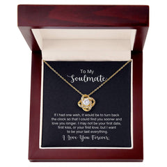 Love Knot Necklace - To My Soulmate (One Wish)