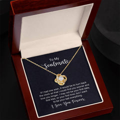 Love Knot Necklace - To My Soulmate (One Wish)