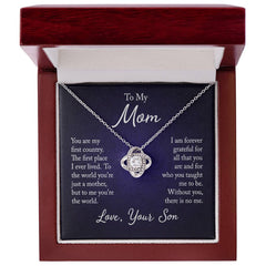 Love Knot Necklace - To My Mom (First Home)