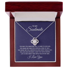 Love Knot Necklace - To My Soulmate (How You Make Me Feel)
