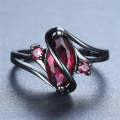Crystal Leaf Statement Ring